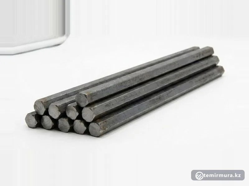 Шестигранник стальной 08кп 15 мм — 15×15 мм, склад TEMIR MURA